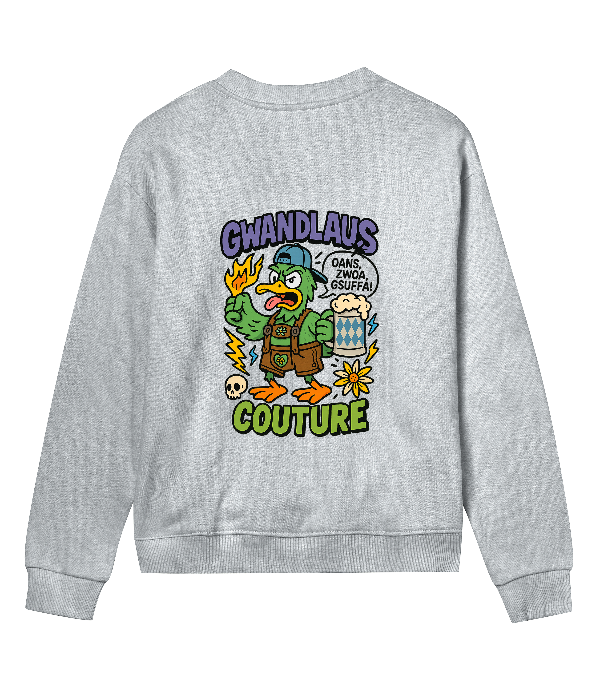 Womens Regular Sweatshirt ENTE süß/sauer