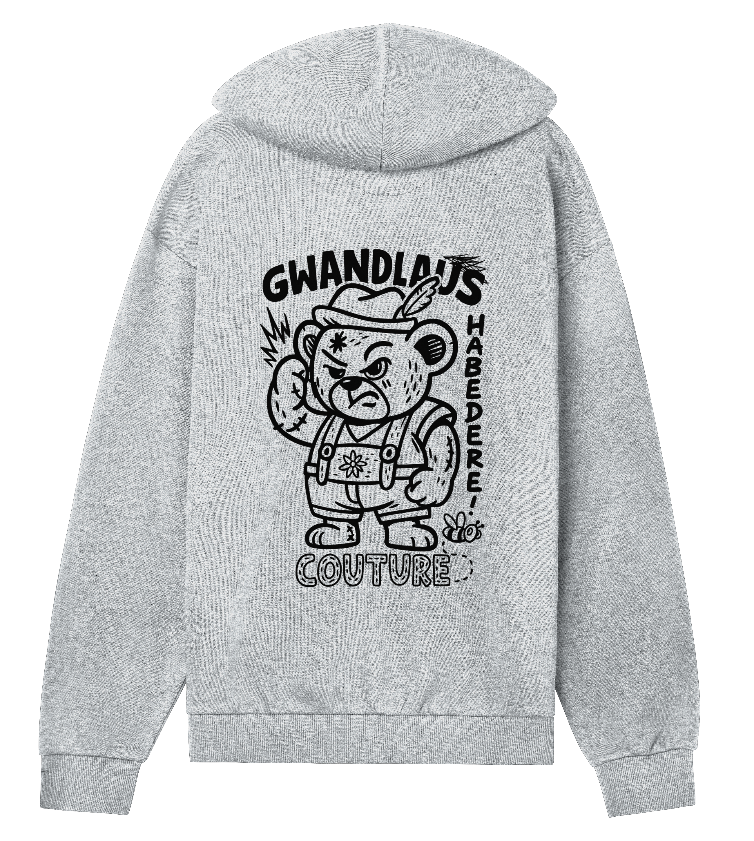 Mens Regular Zip Hoodie Watschnbääär