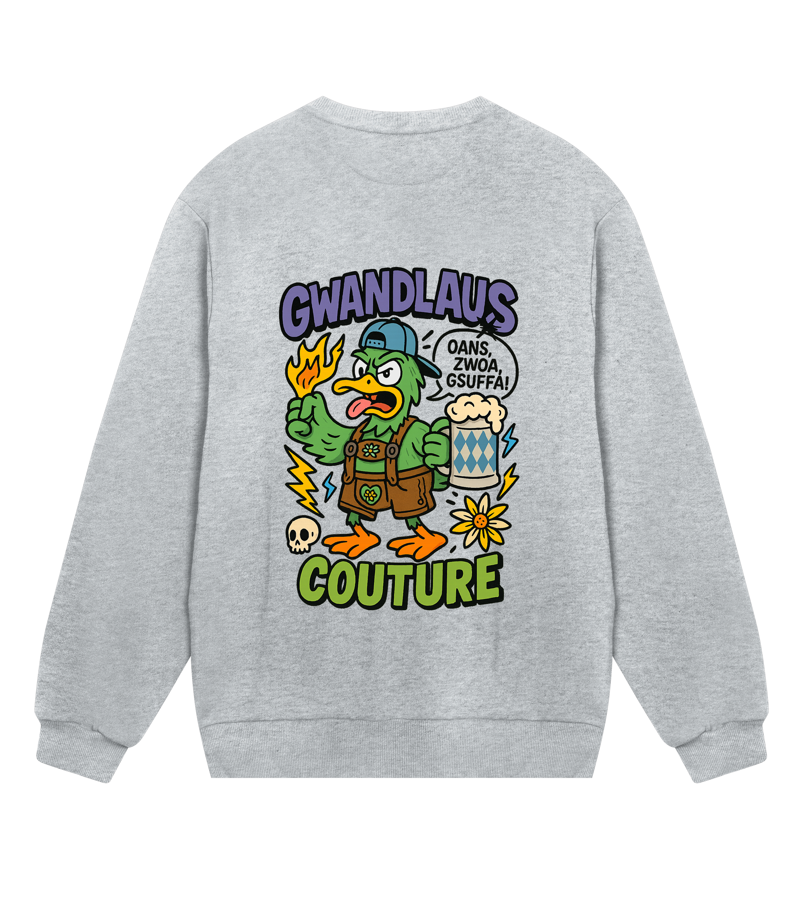 Mens Regular Sweatshirt ENTE süß-sauer