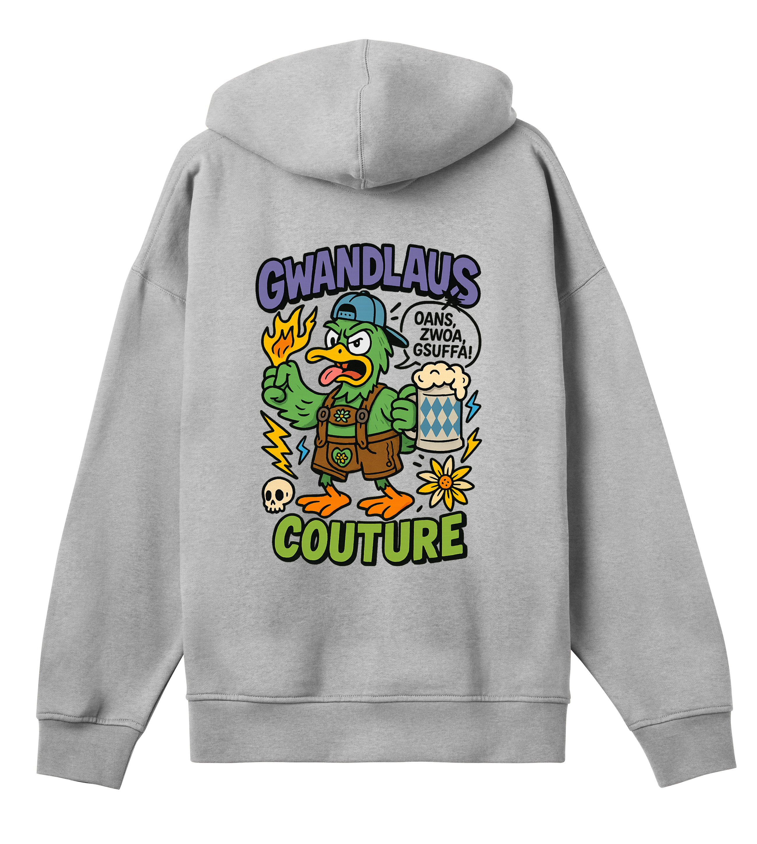 Mens Boxy Hoodie ENTE süß-sauer