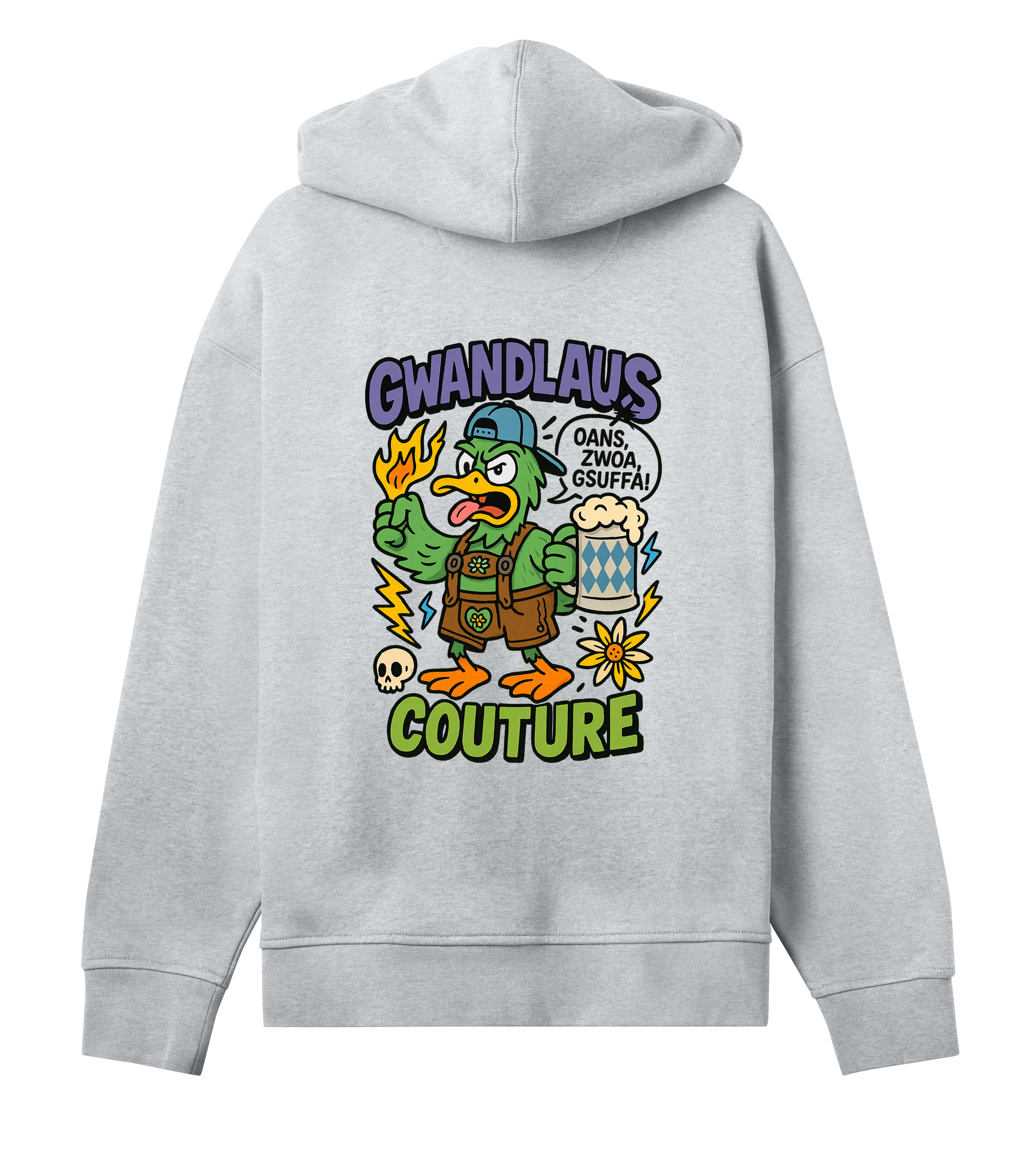 Womens Oversized Hoodie ENTE süß-sauer