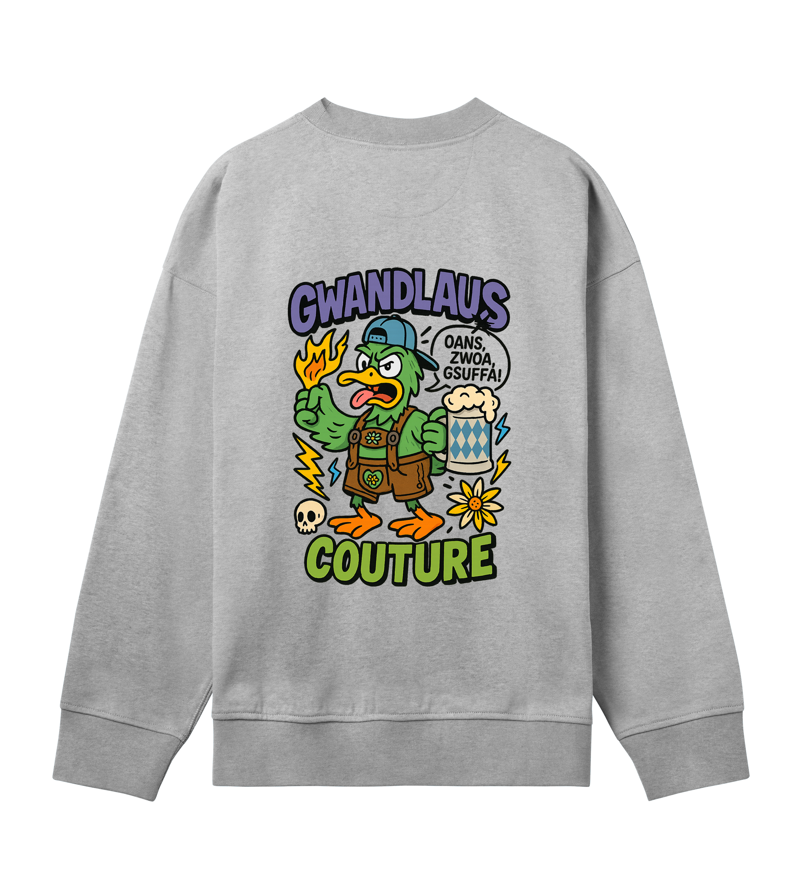 Mens Boxy Sweatshirt ENTE süß-sauer