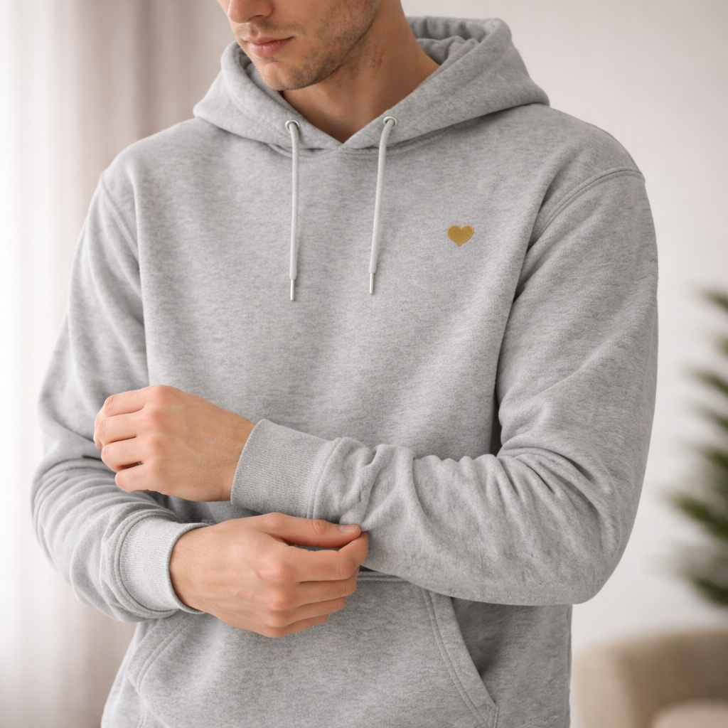 Hoodie - Herz aus Gold
