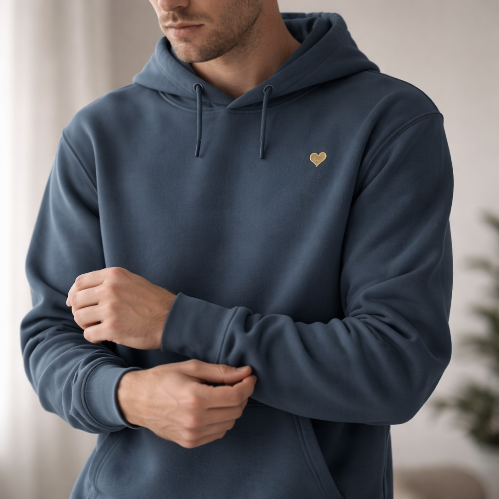 Hoodie - Herz aus Gold