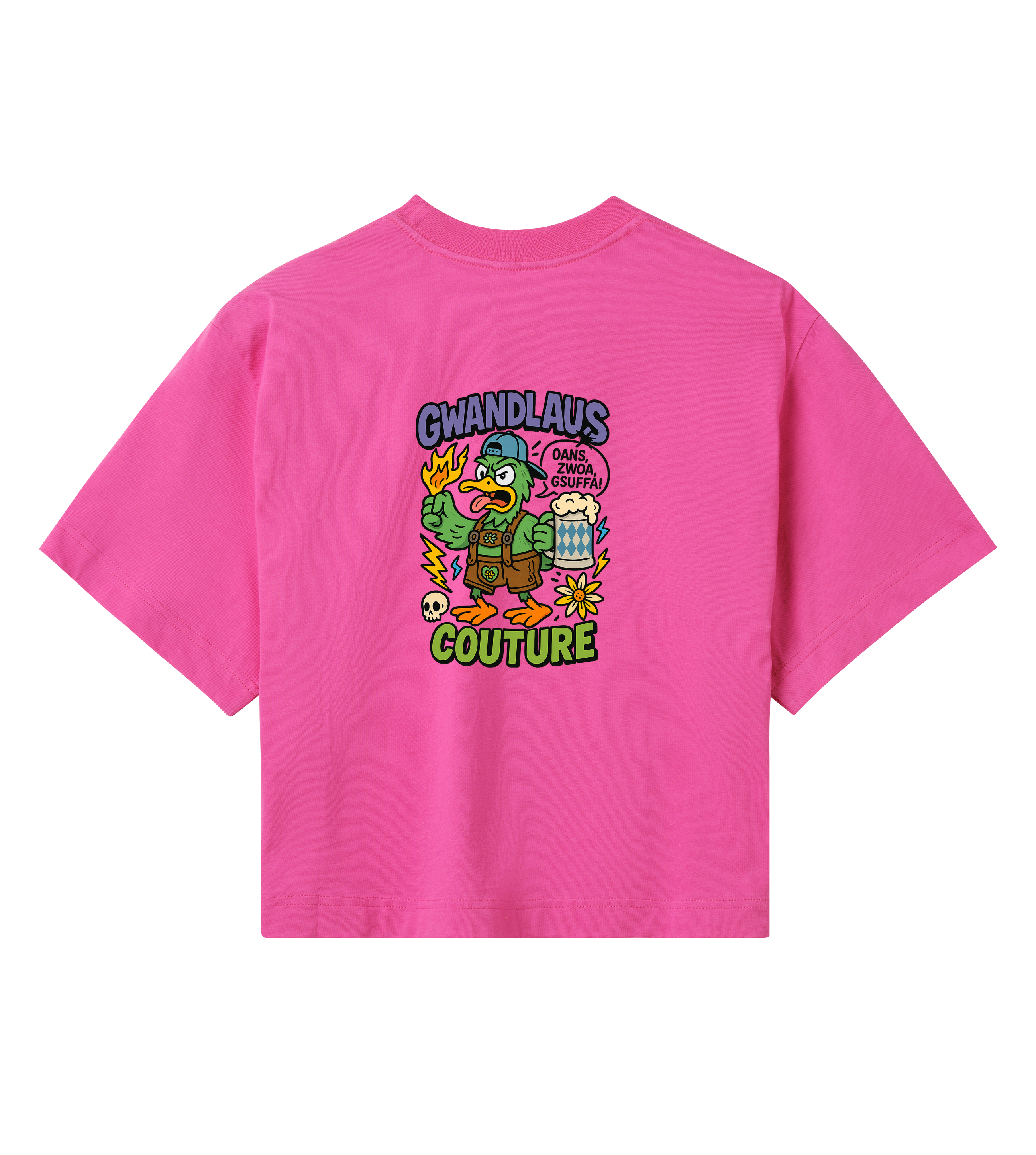 Gwandlaus Crop Top ENTE süß-sauer