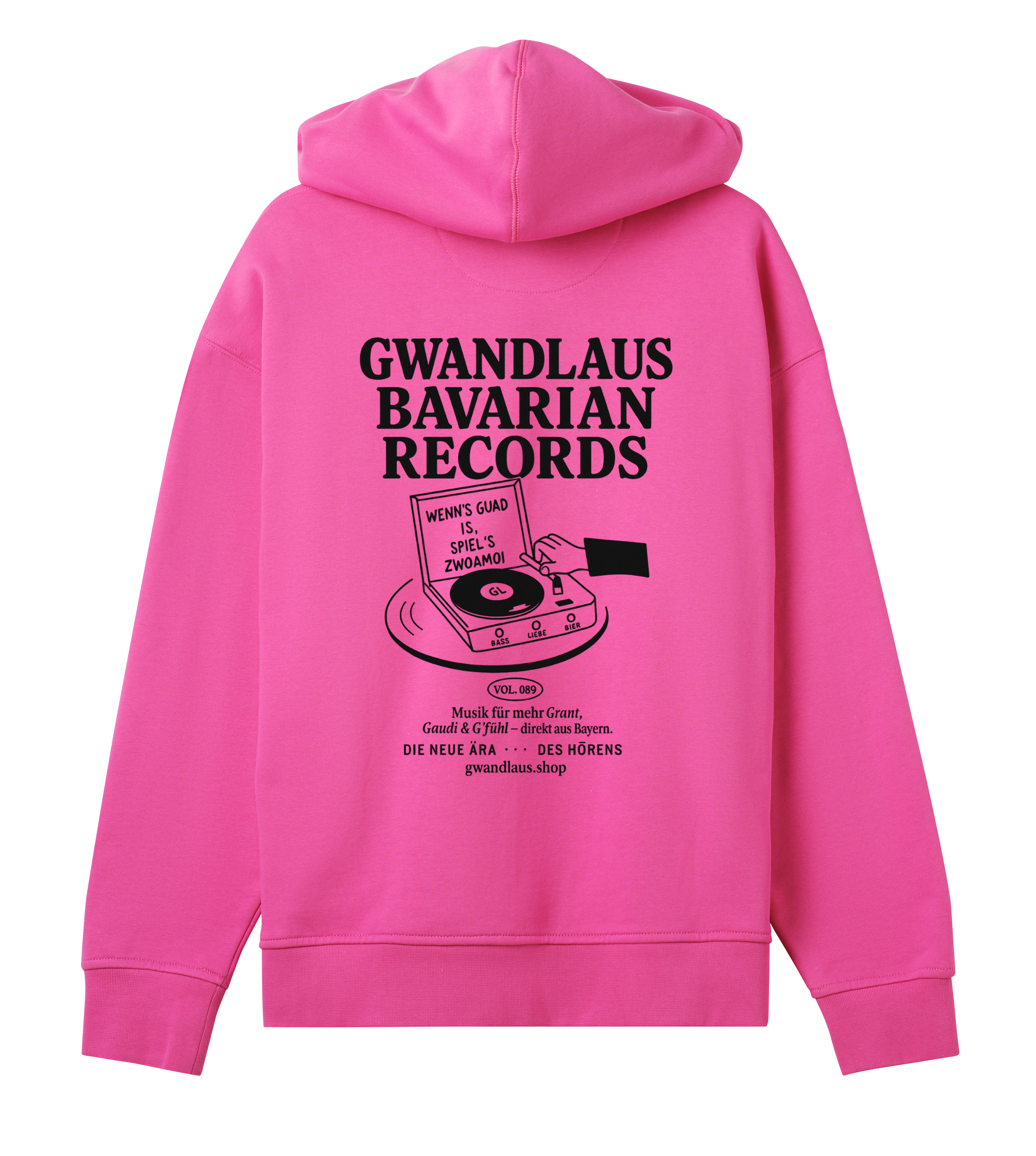 Womens Oversized Hoodie Bavarian Records