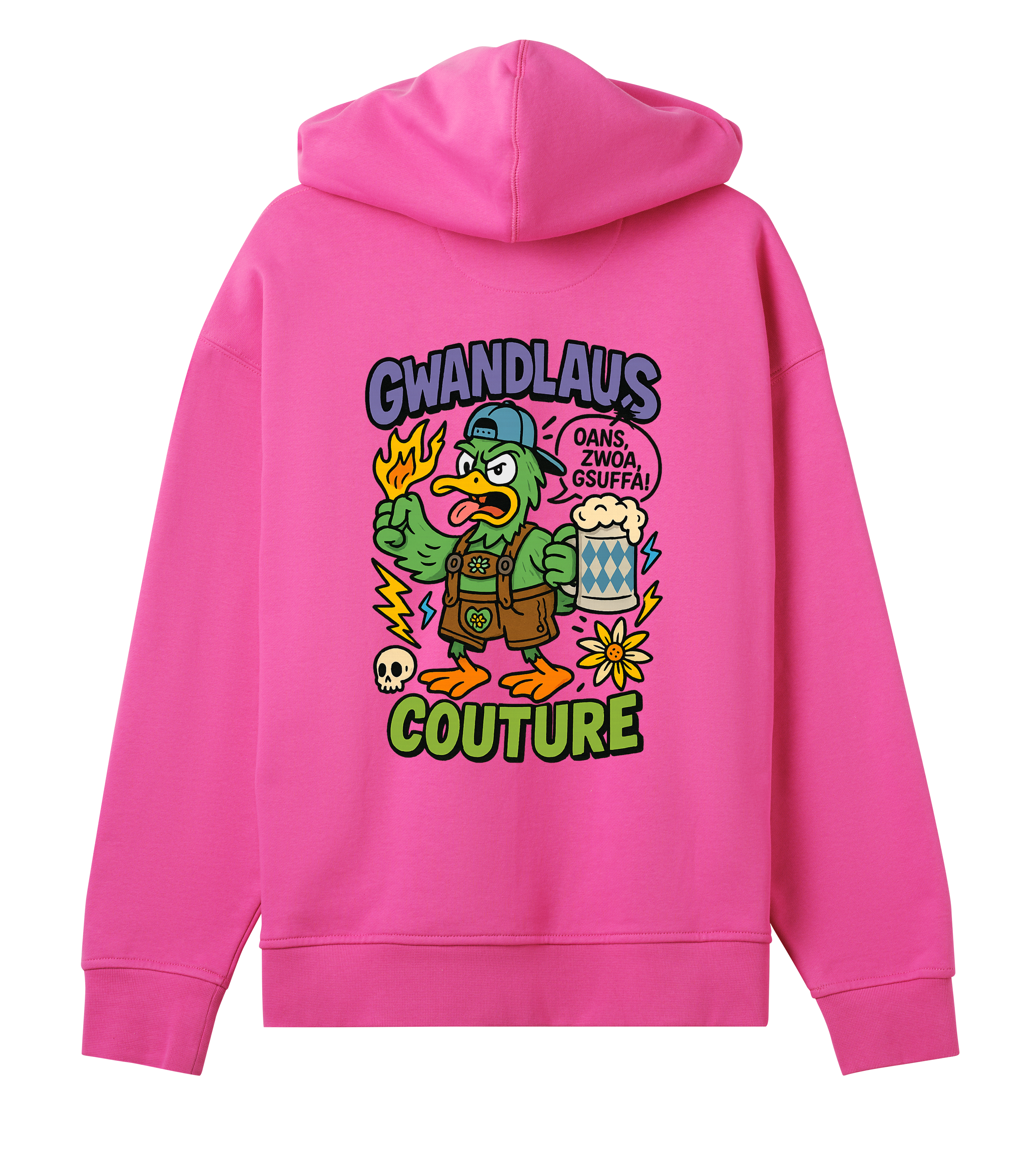 Womens Oversized Hoodie ENTE süß-sauer