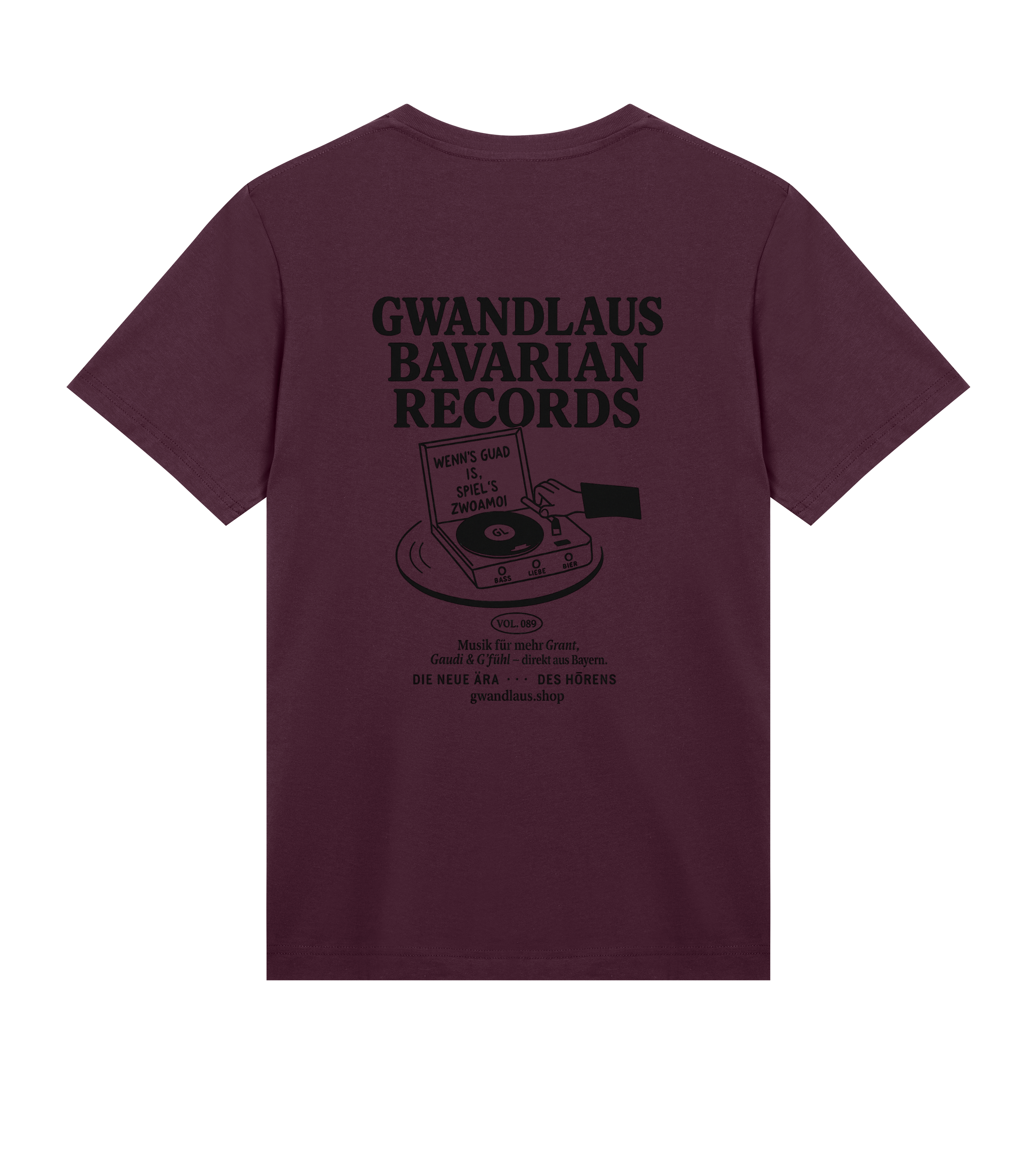Mens Regular Tee Bavarian Records