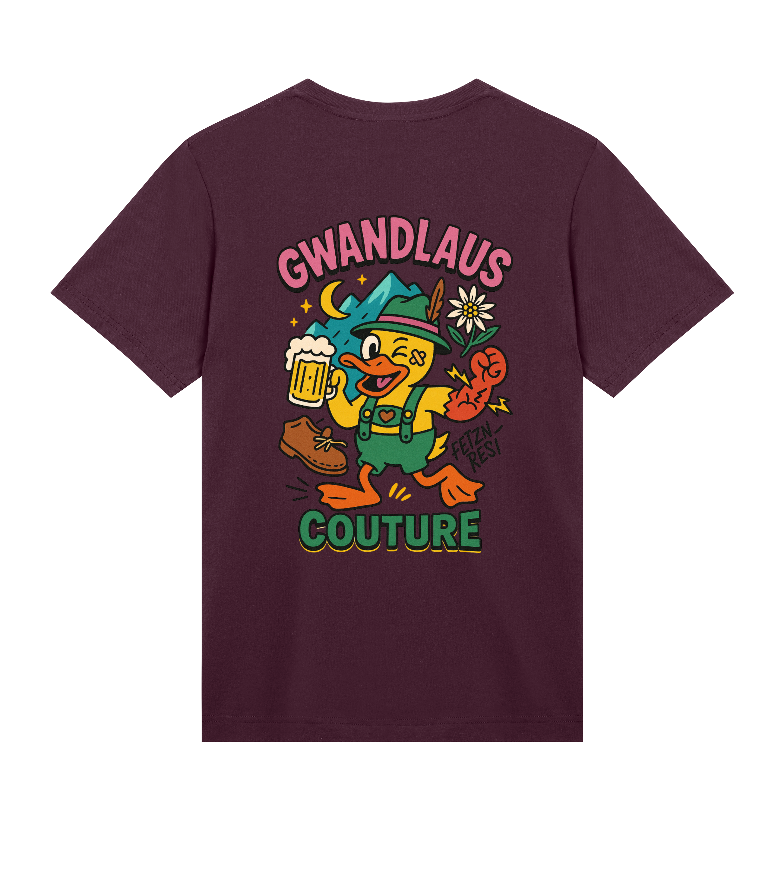 Mens Regular Tee Crazy Duck