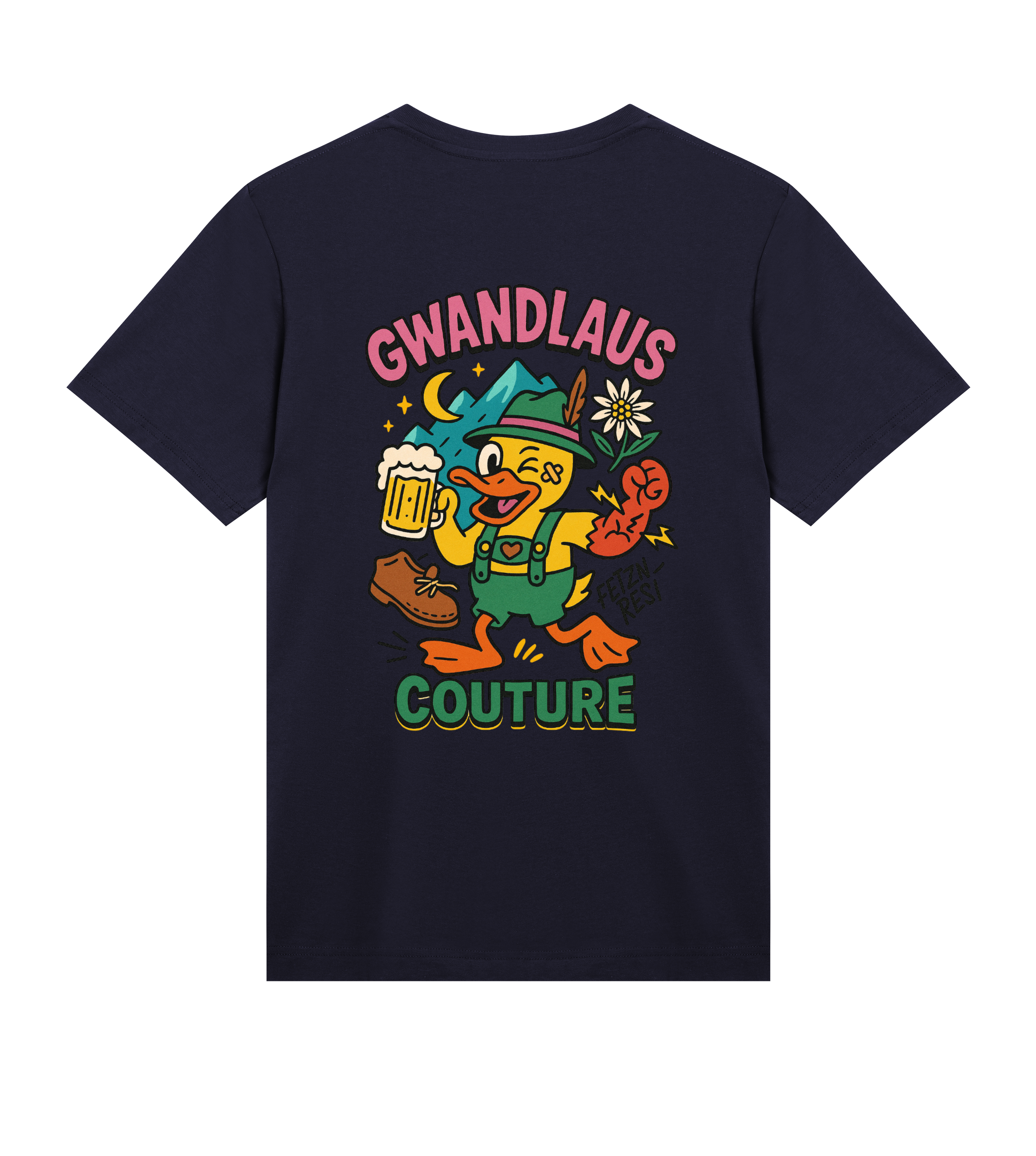 Mens Regular Tee Crazy Duck