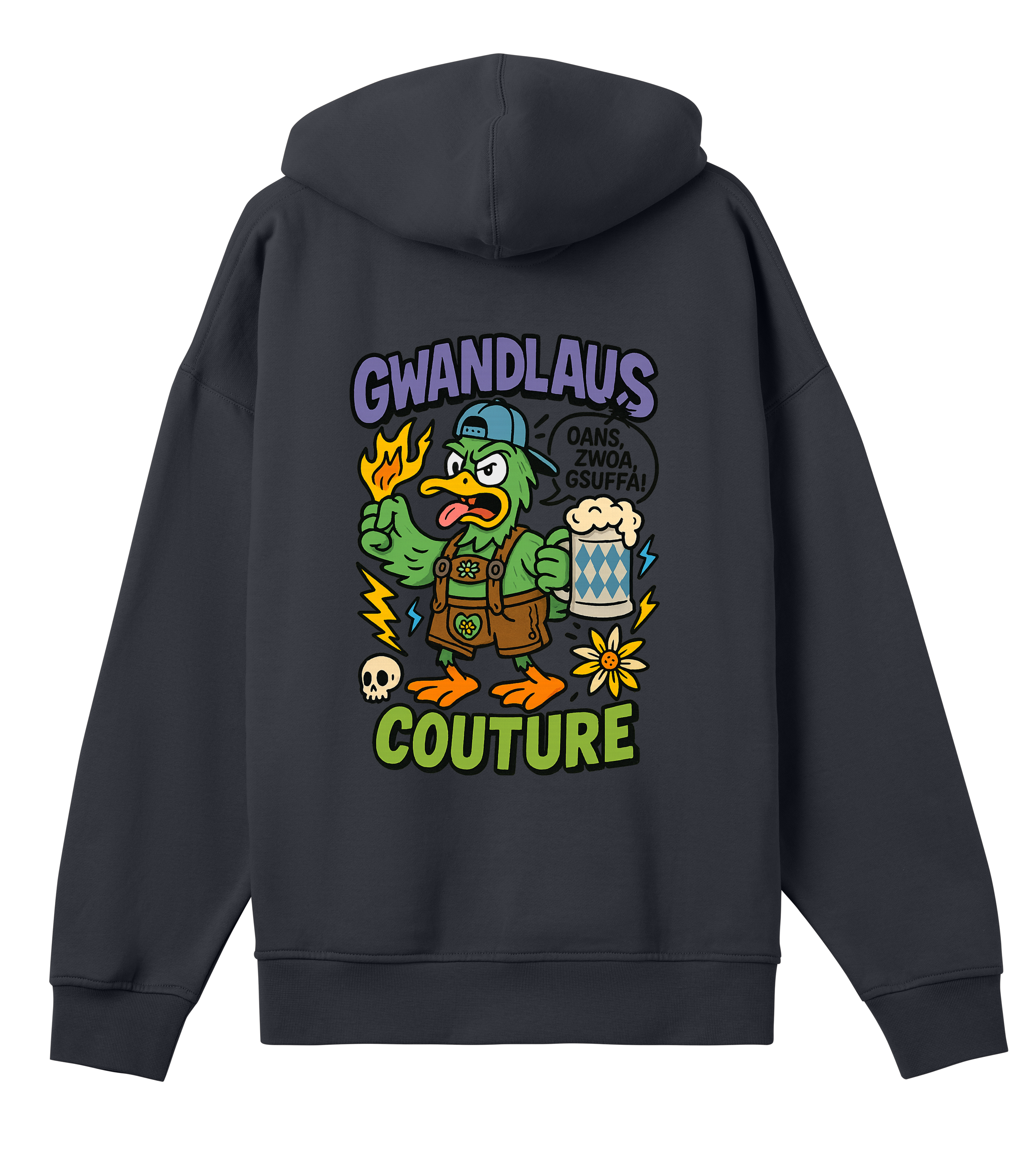 Mens Boxy Hoodie ENTE süß-sauer