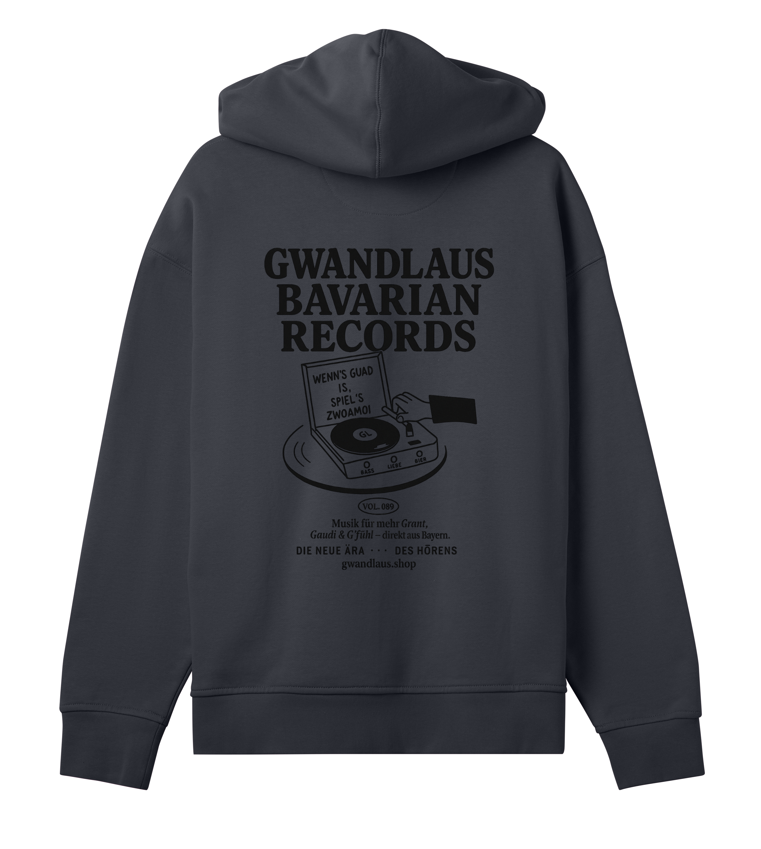 Womens Oversized Hoodie Bavarian Records