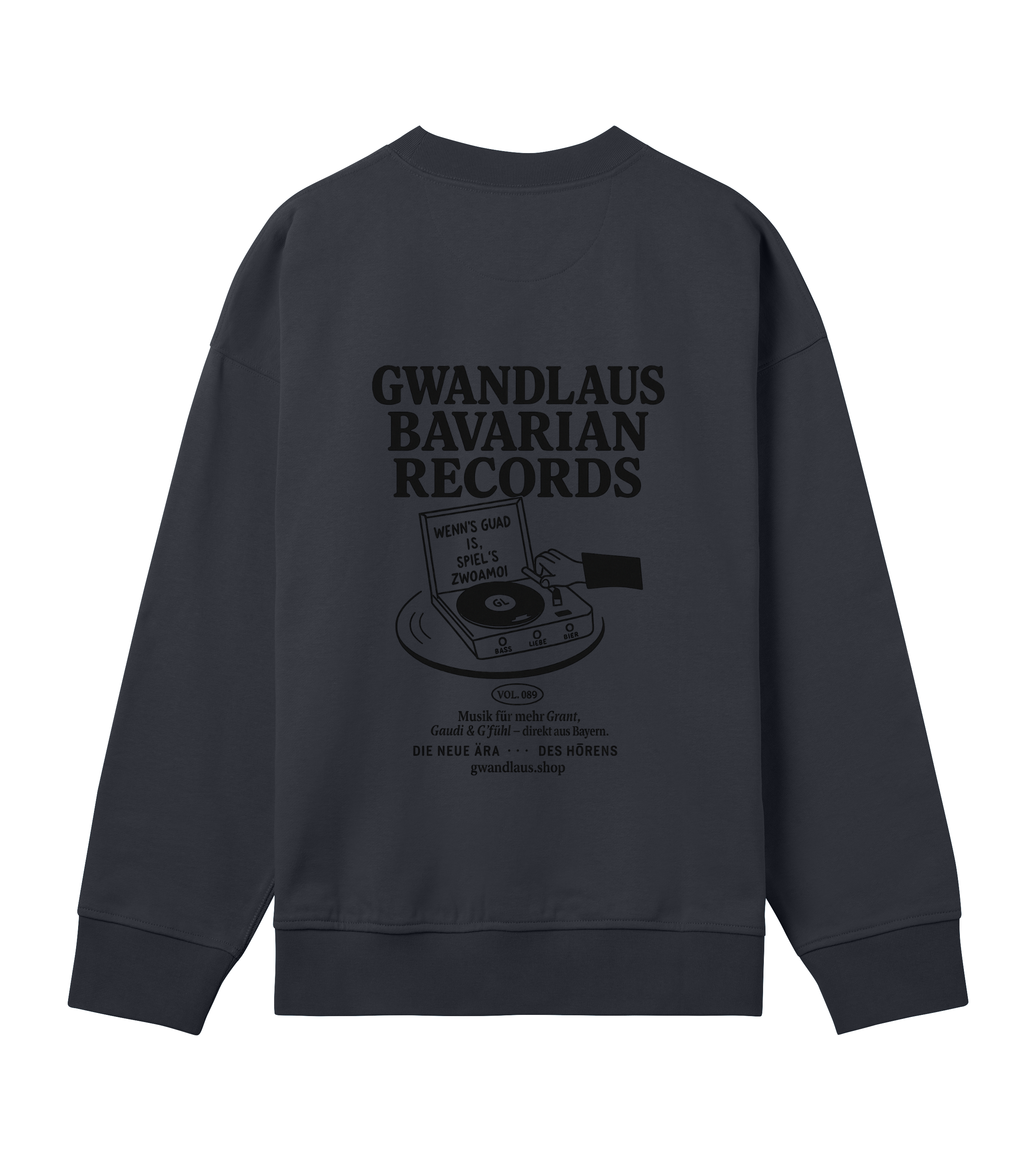 Mens Boxy Sweatshirt Bavarian Records