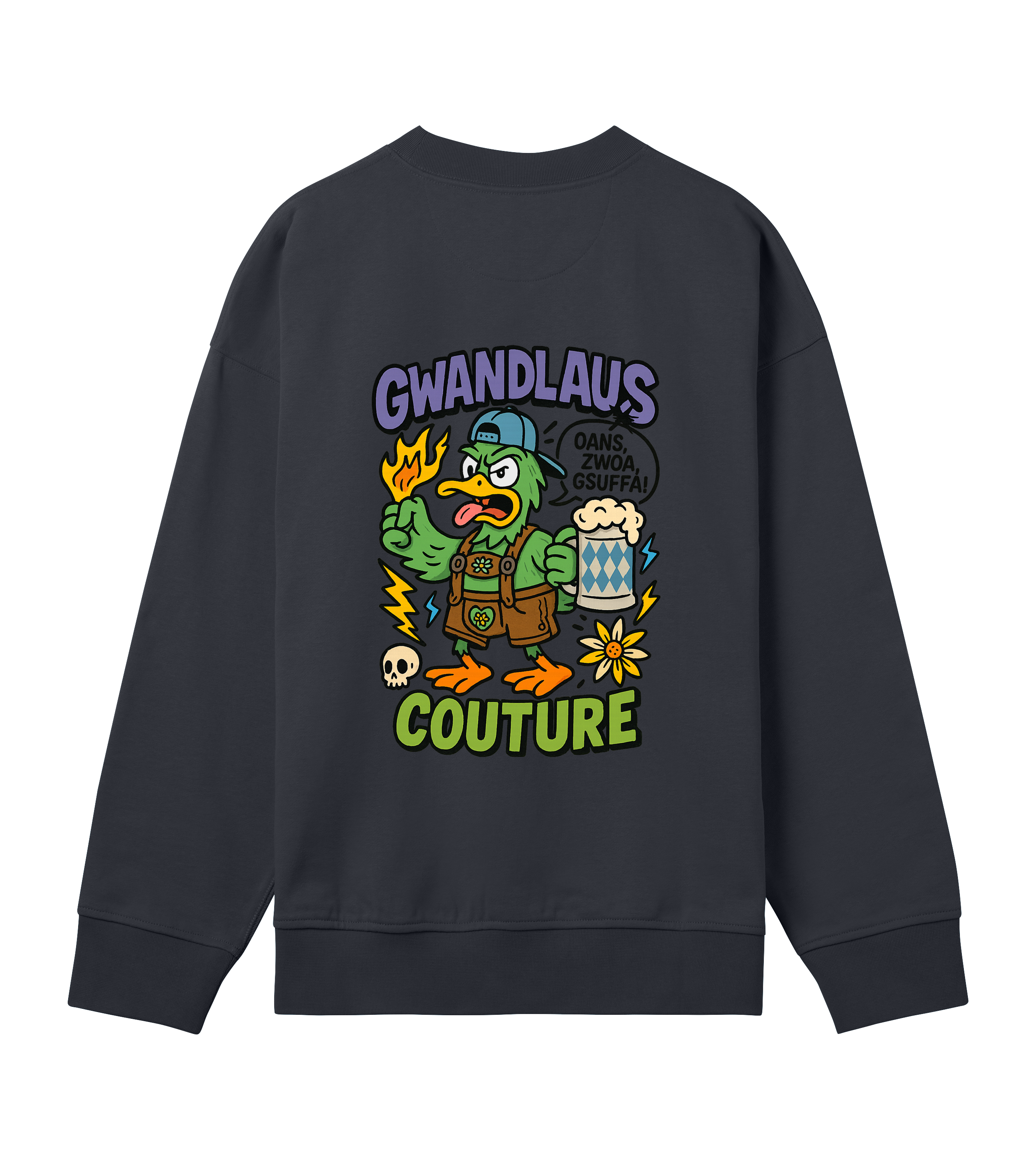 Mens Boxy Sweatshirt ENTE süß-sauer