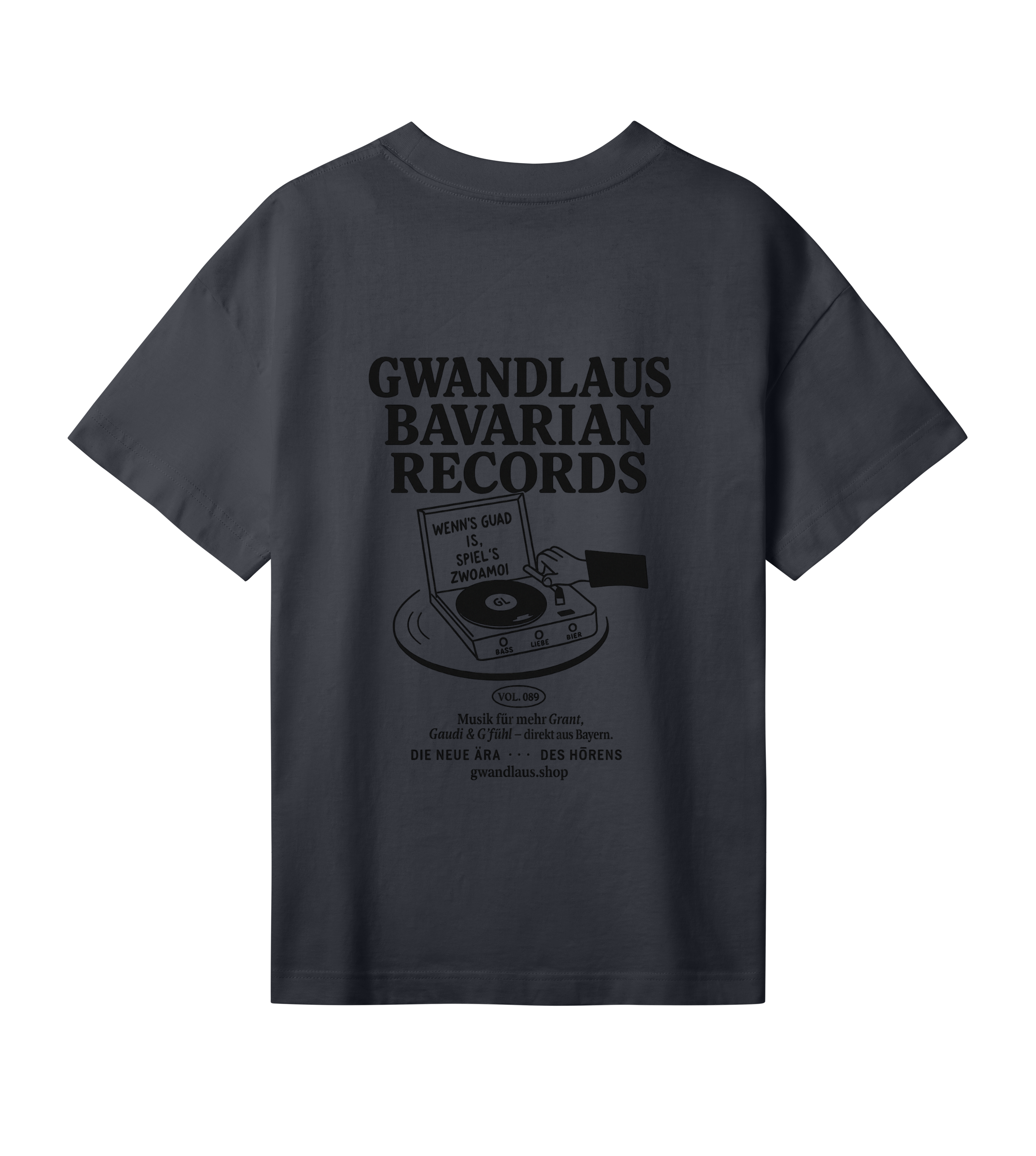 Womens Oversized Tee Bavarian Records