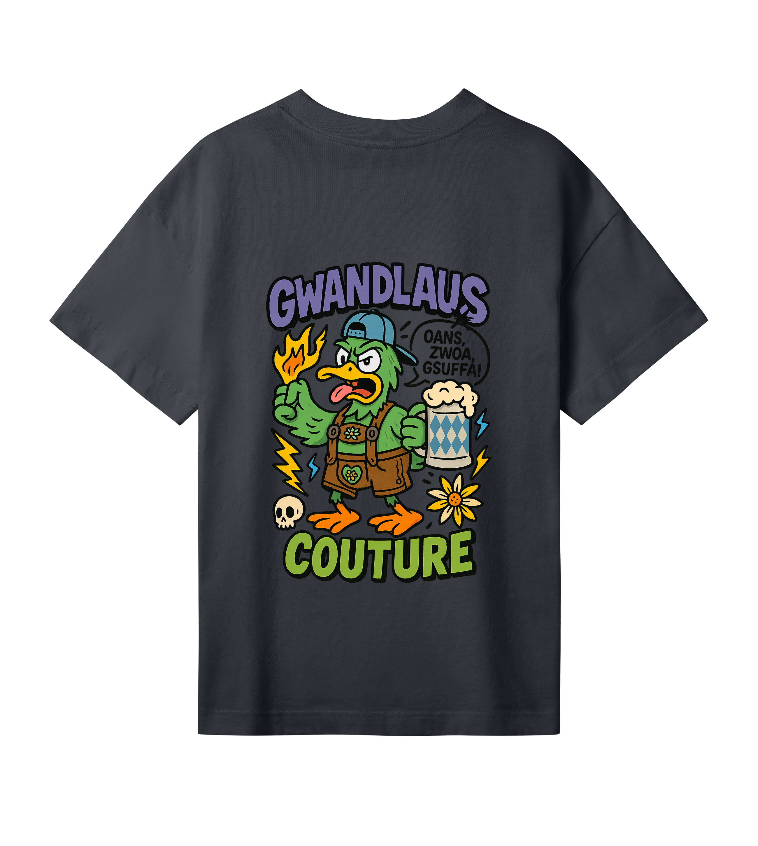 Womens Oversized Tee ENTE süß-sauer