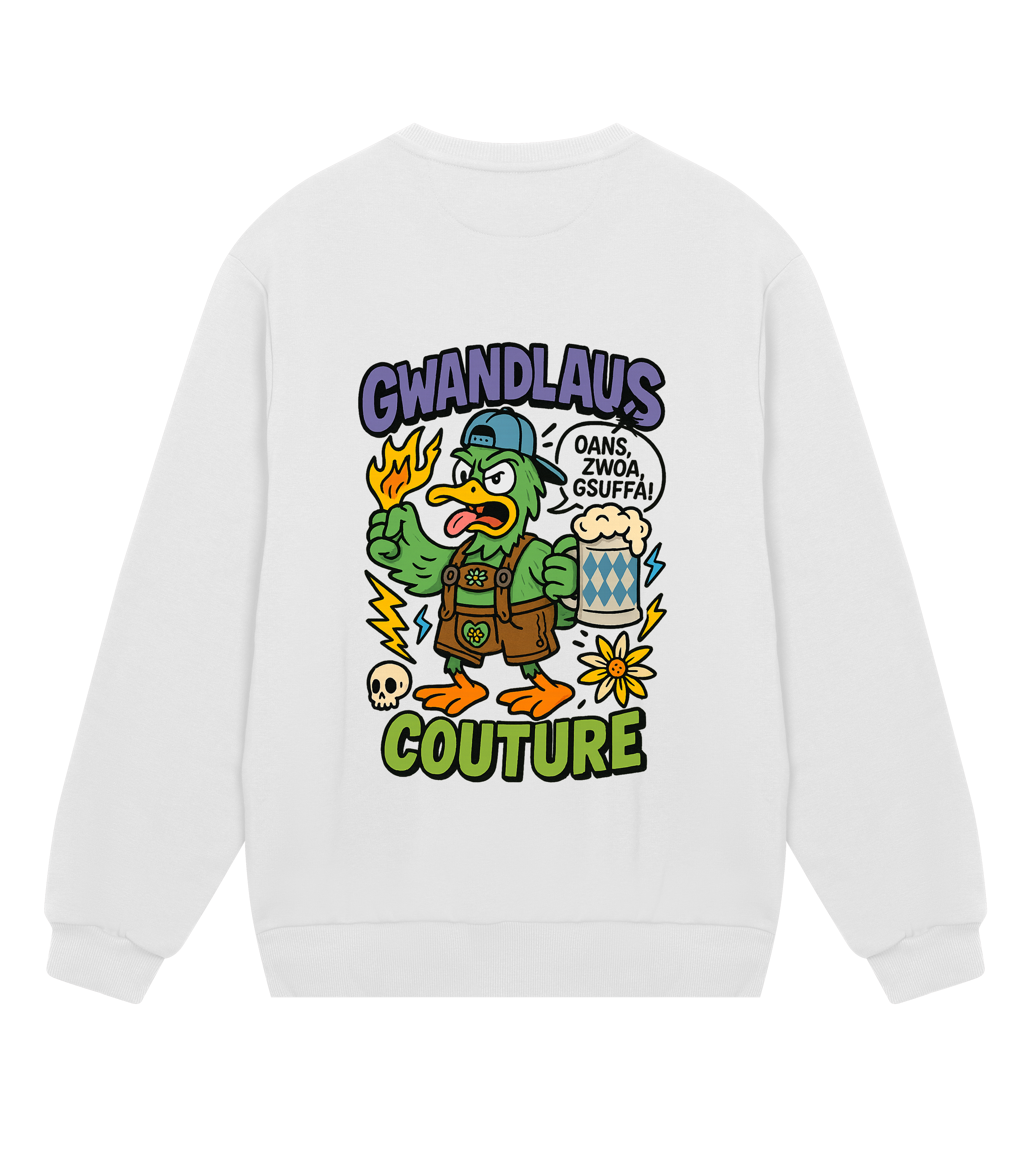 Mens Regular Sweatshirt ENTE süß-sauer