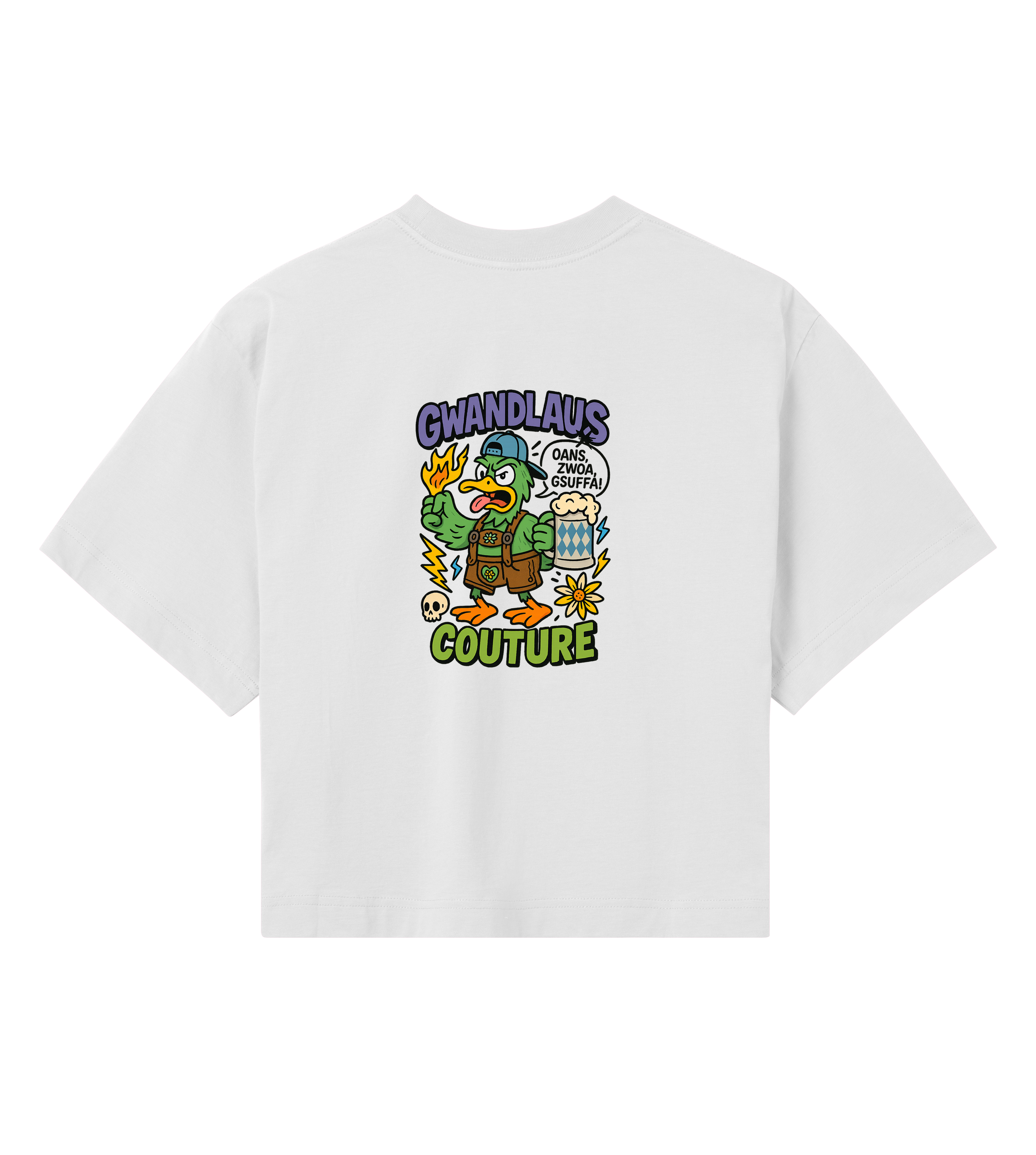 Gwandlaus Crop Top ENTE süß-sauer