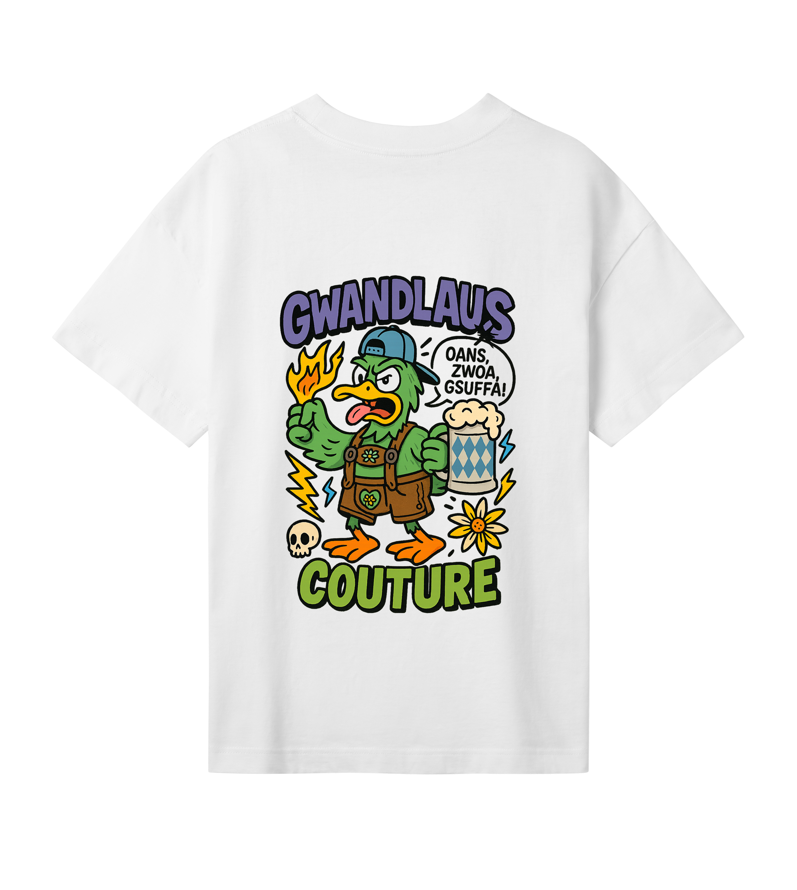 Womens Oversized Tee ENTE süß-sauer