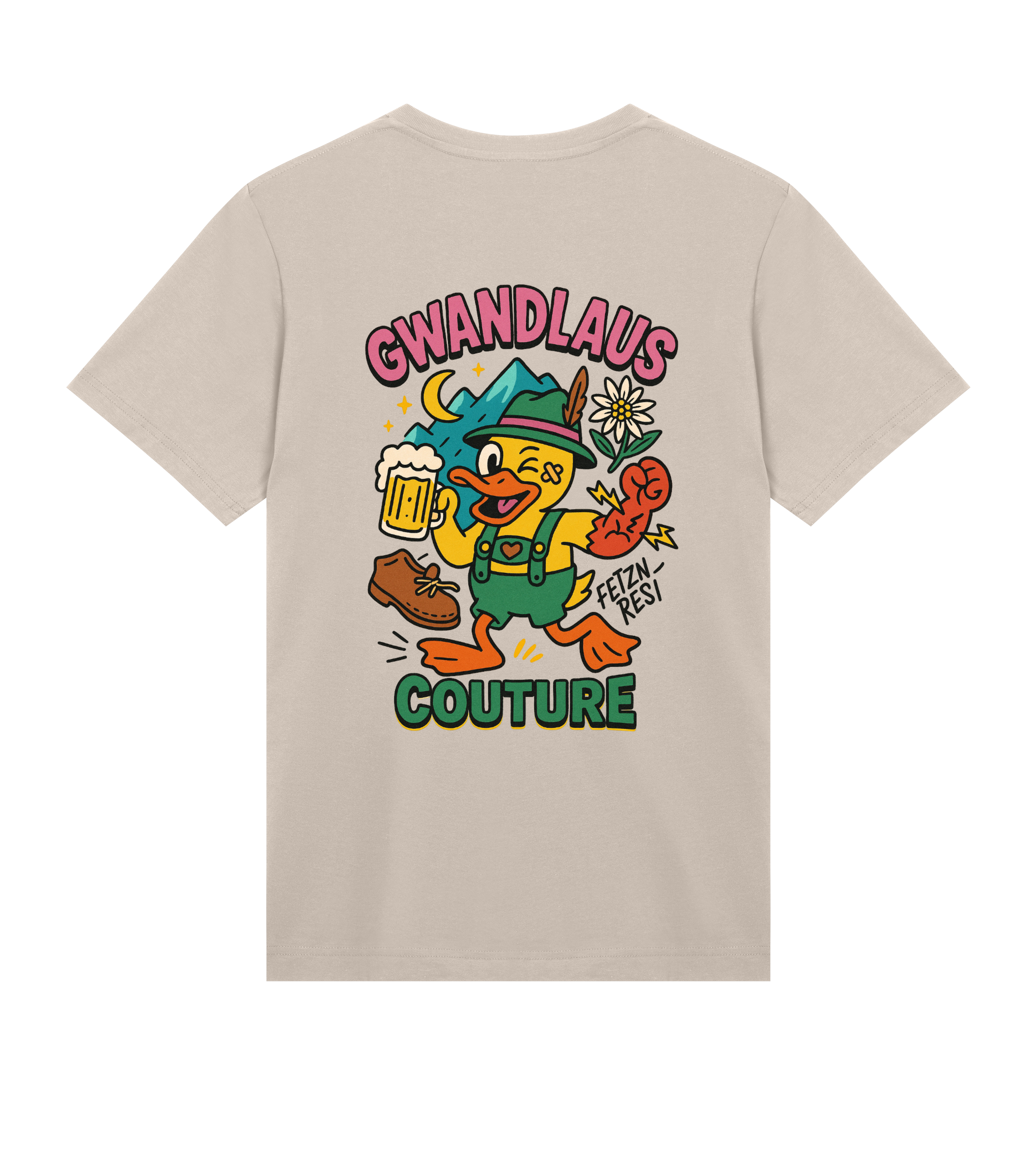 Mens Regular Tee Crazy Duck