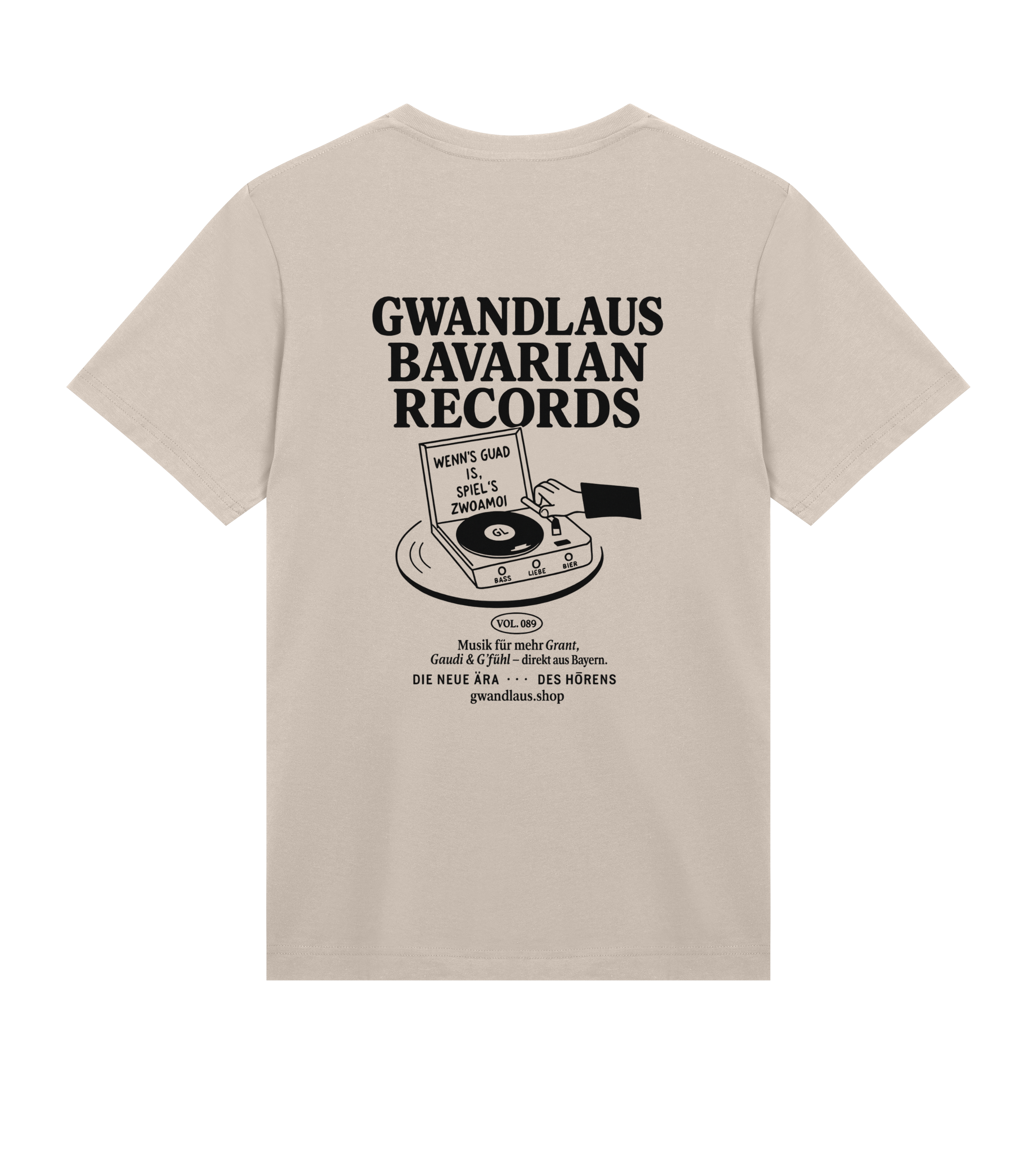 Mens Regular Tee Bavarian Records