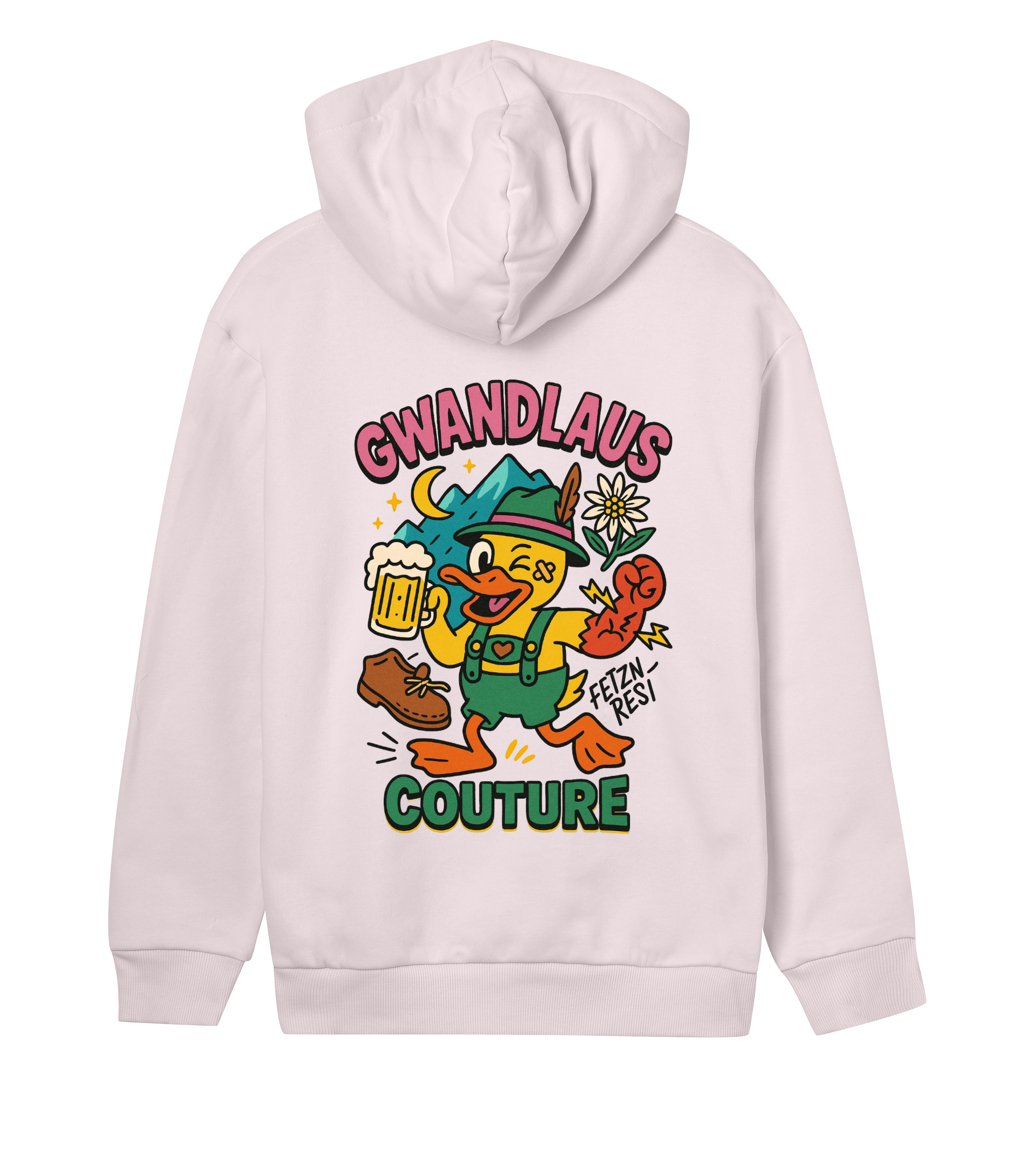 Womens Regular Hoodie Crazy Duck