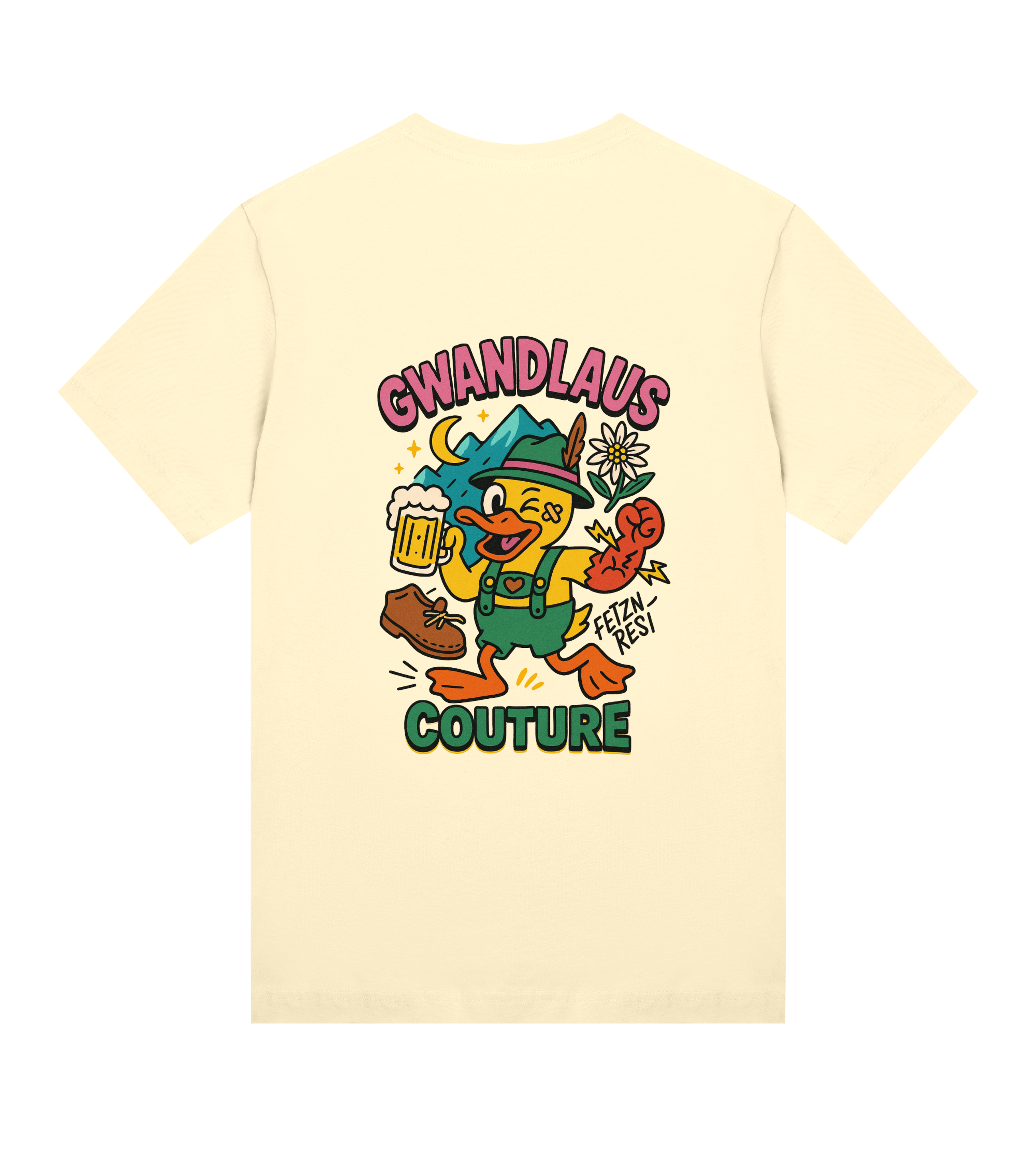 Womens Regular Tee Crazy Duck