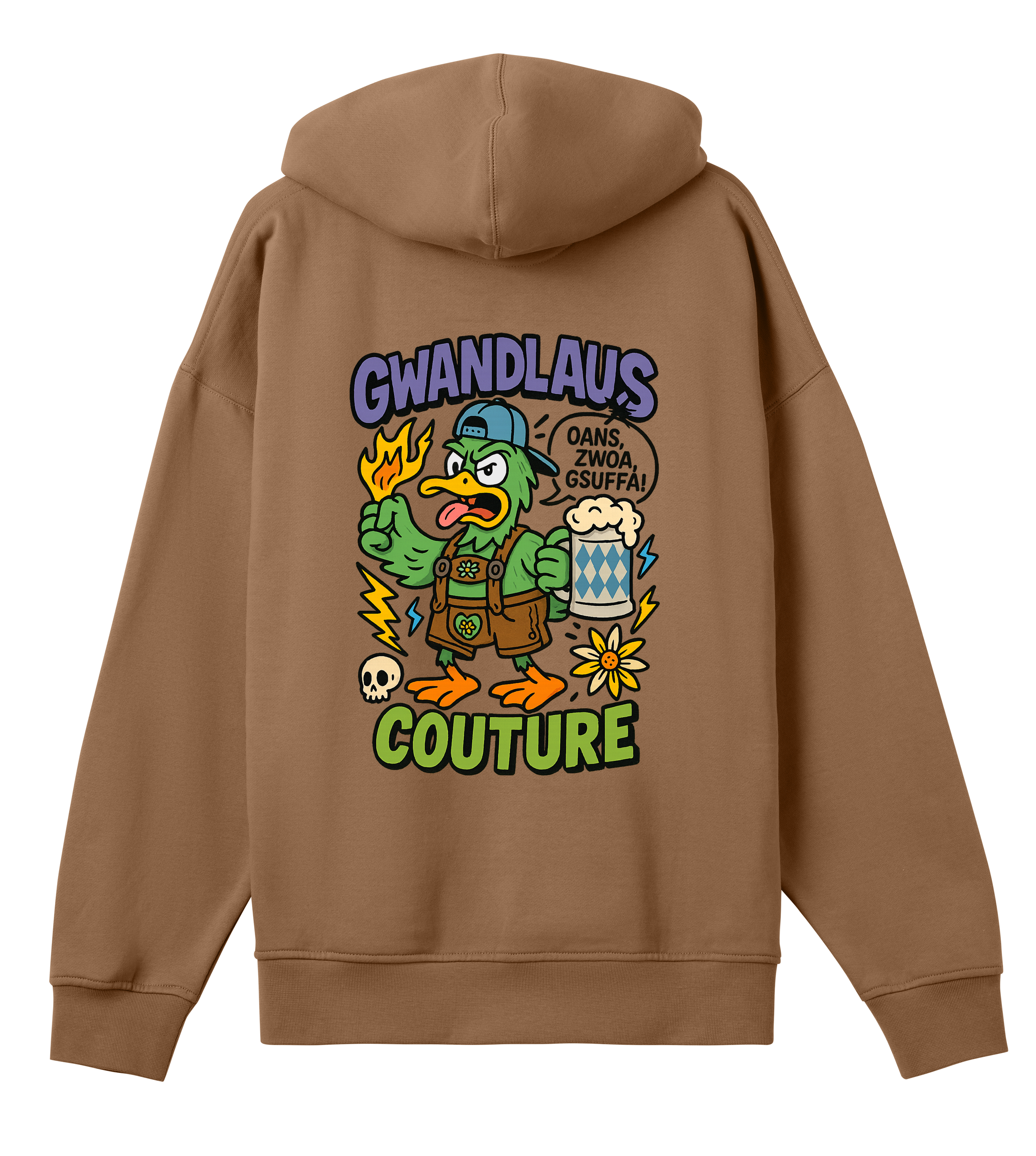 Mens Boxy Hoodie ENTE süß-sauer