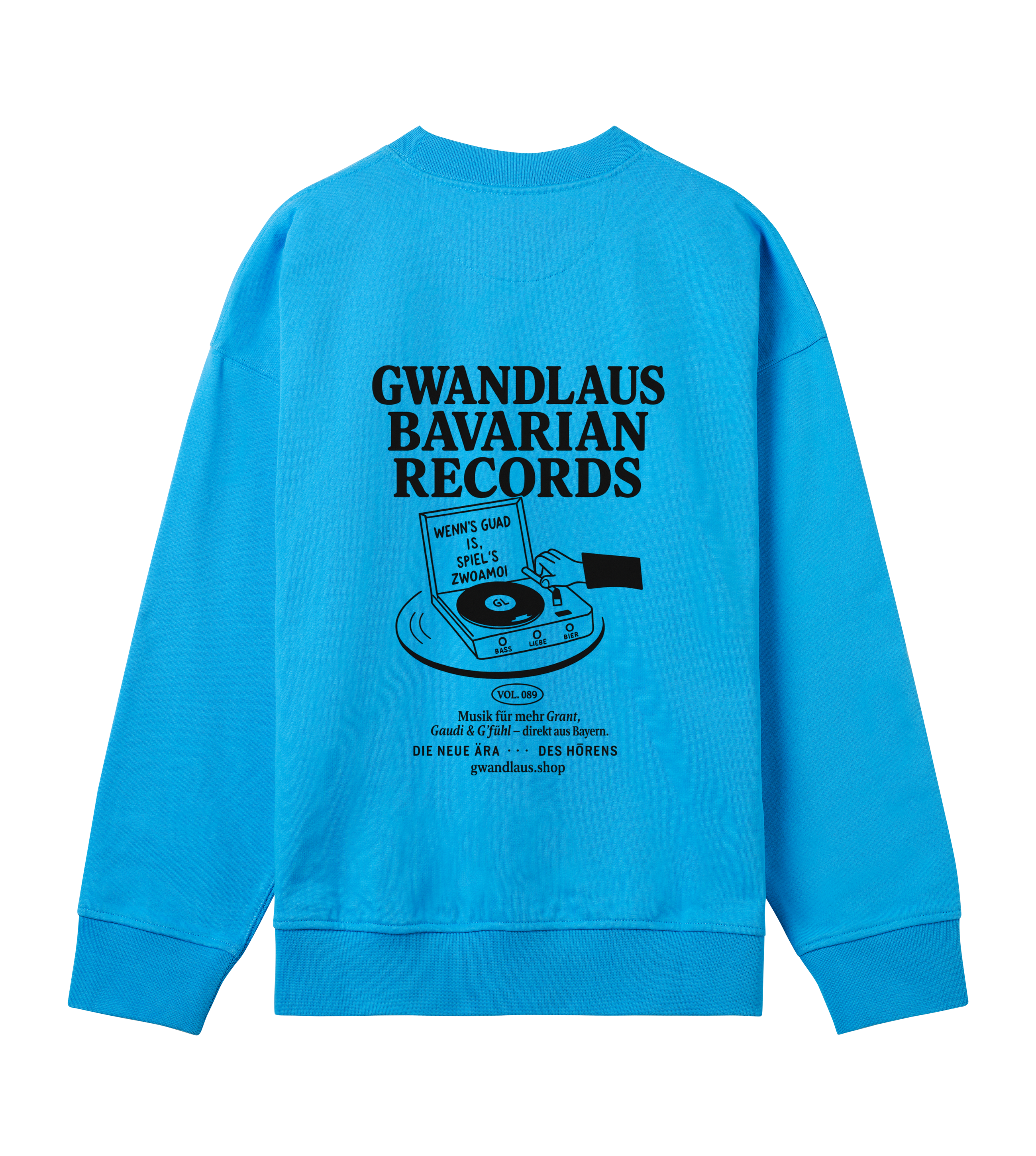 Mens Boxy Sweatshirt Bavarian Records