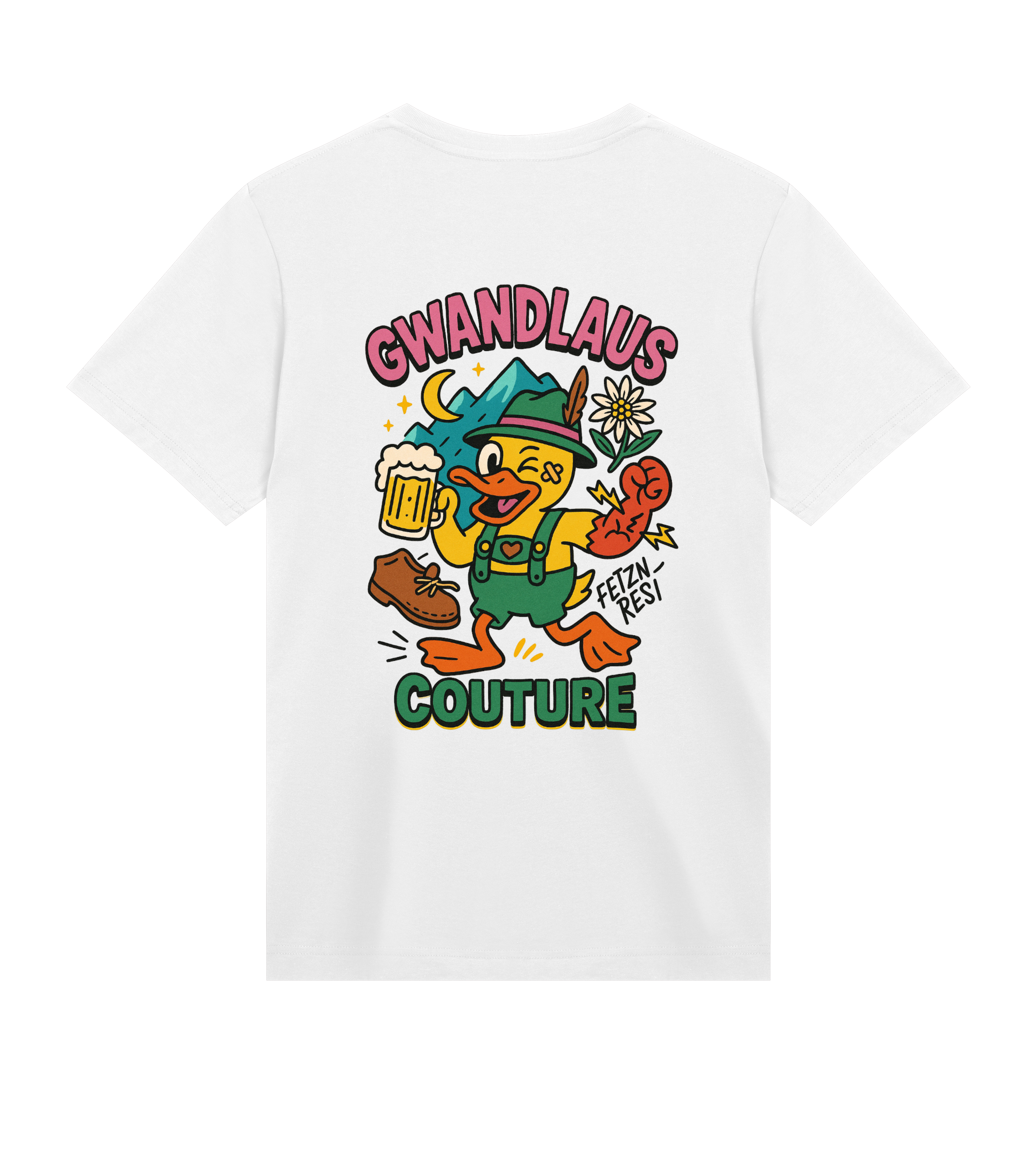 Mens Regular Tee Crazy Duck