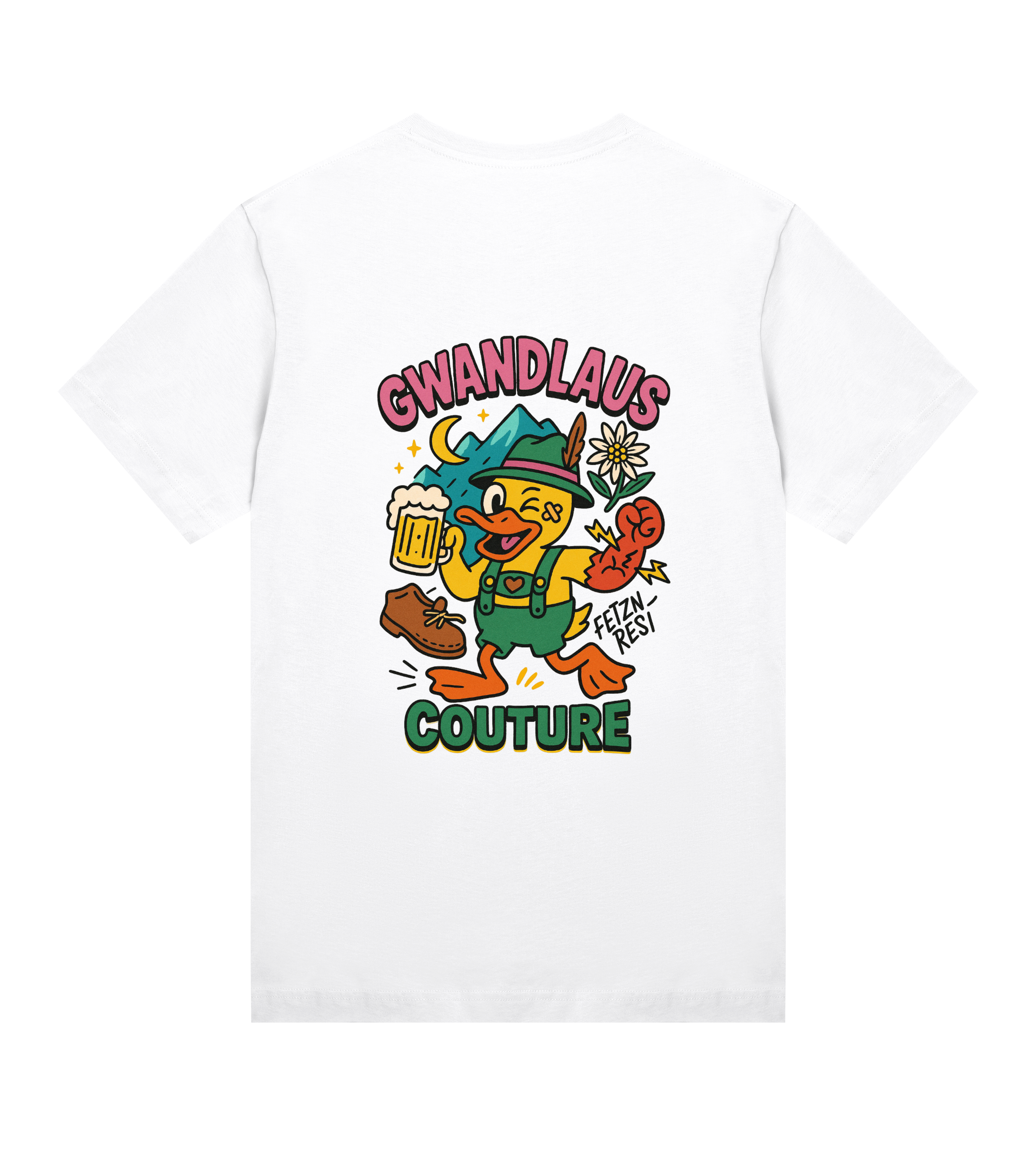 Womens Regular Tee Crazy Duck